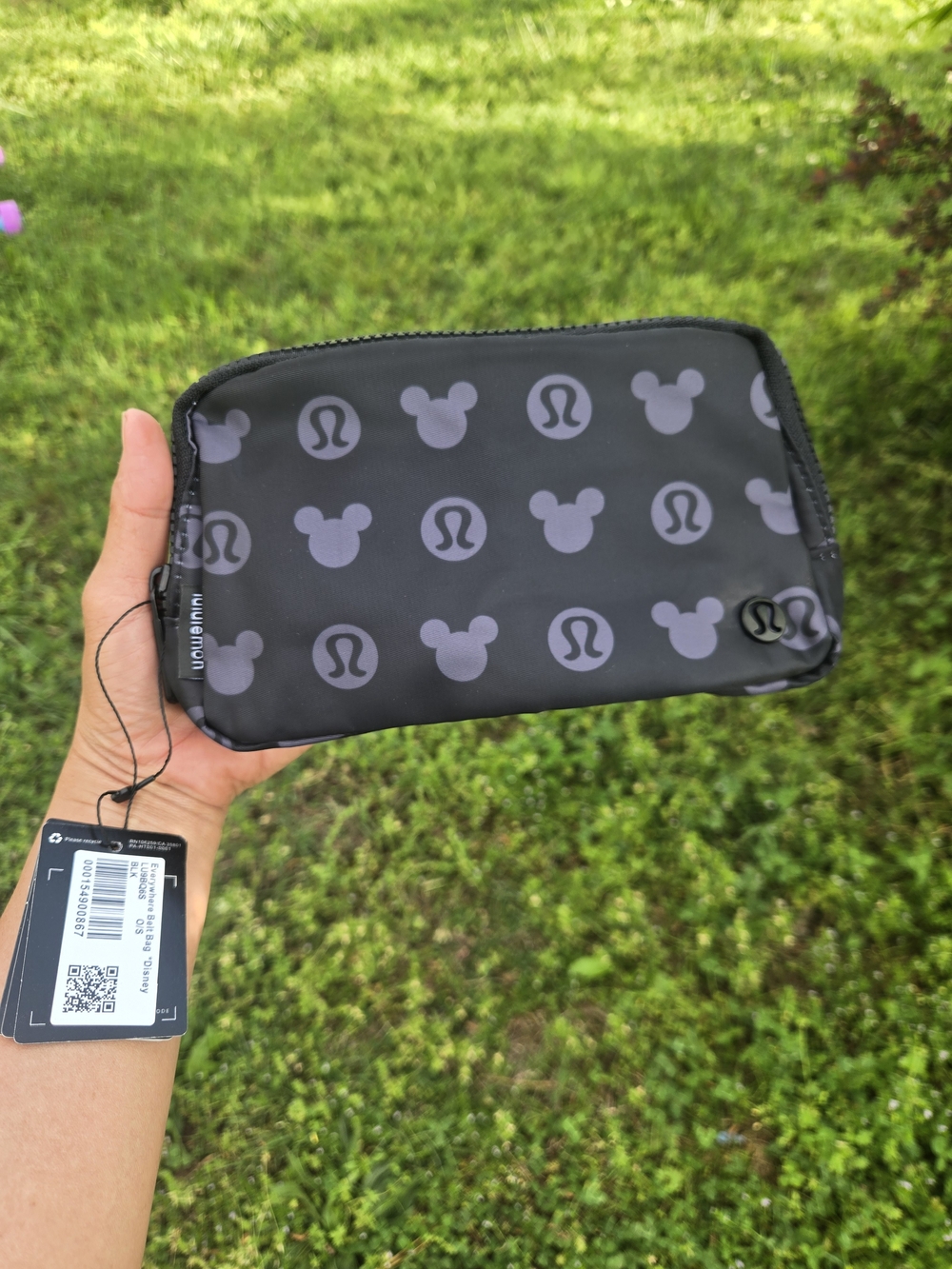 lululemon athletica Black Mickey Mouse Belt Bag 1L